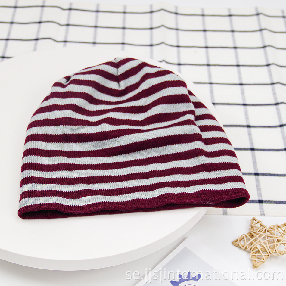 Striped Cozy Lazy Pile Hat